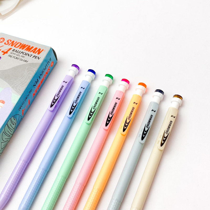 

Ballpoint Snowman V - 4 / V4 Pastel Satuan Pulpen Bolpen Bolpoint