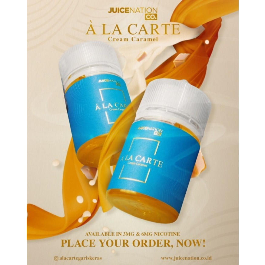 ALA CARTE CREAM CARAMEL 60ML A LA CARTE BY JUICE NATION ALACARTE