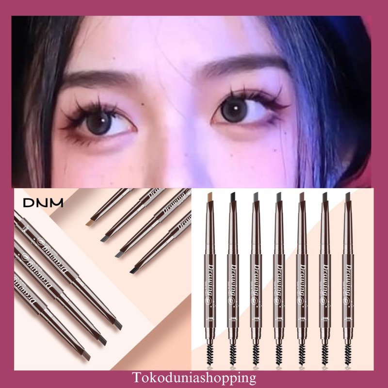 DNM pensil alis Eyebrow Pencil Double Head Waterproof DNM Original