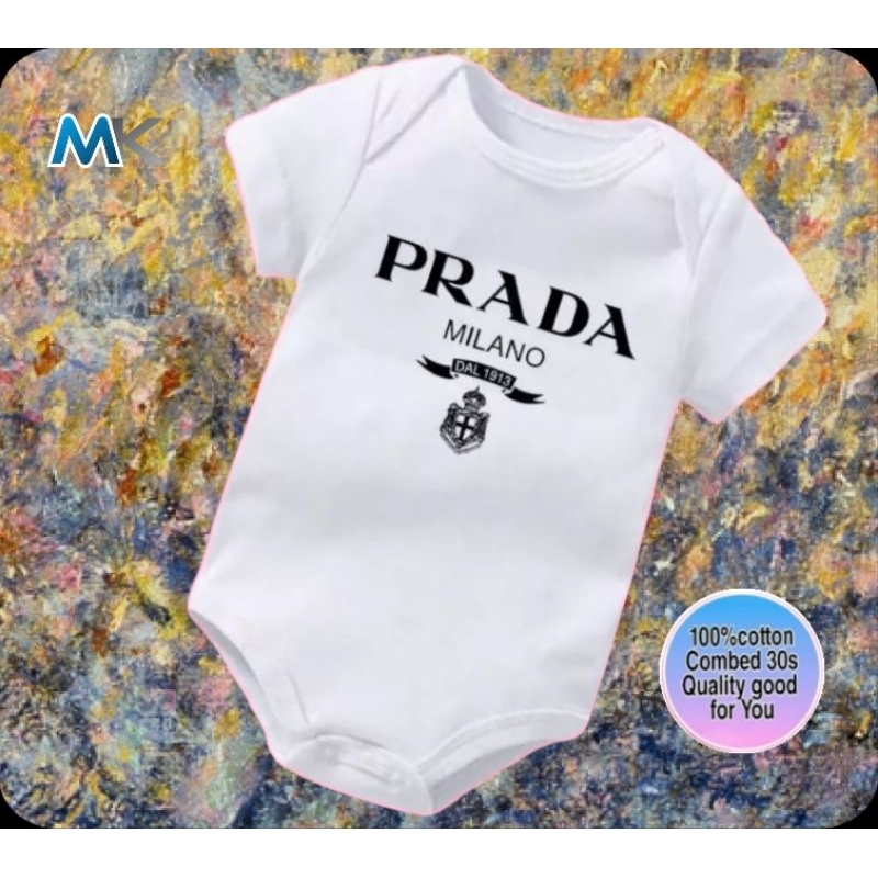 Baju bayi jumper baby(Prada millano)karakter anak kaos bayi laki-laki perempuan bodysuit jumpsuit ba