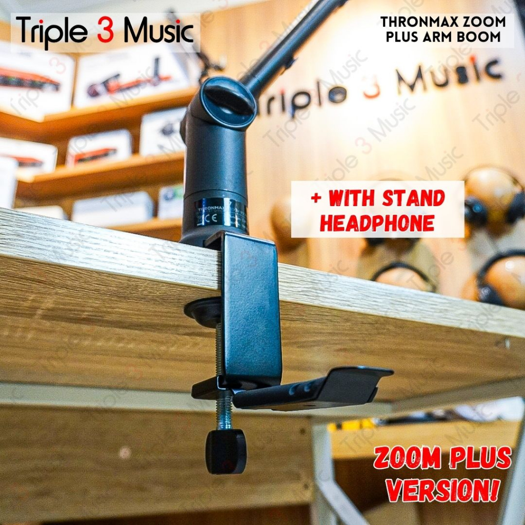 Thronmax Zoom S3 premium Stand mic Microphone boom arm radio podcast