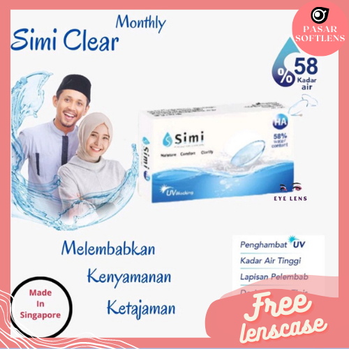 SOFTLENS BENING SIMI CLEAR MONTLY -0.50 S/D -15.00