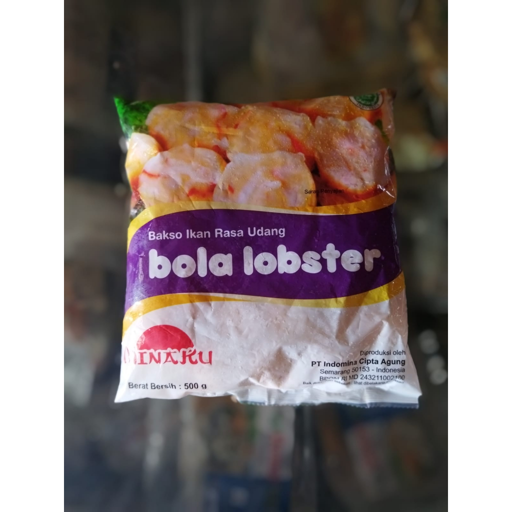 

MINAKU Bola Lobster 500g bakso ikan rasa udang