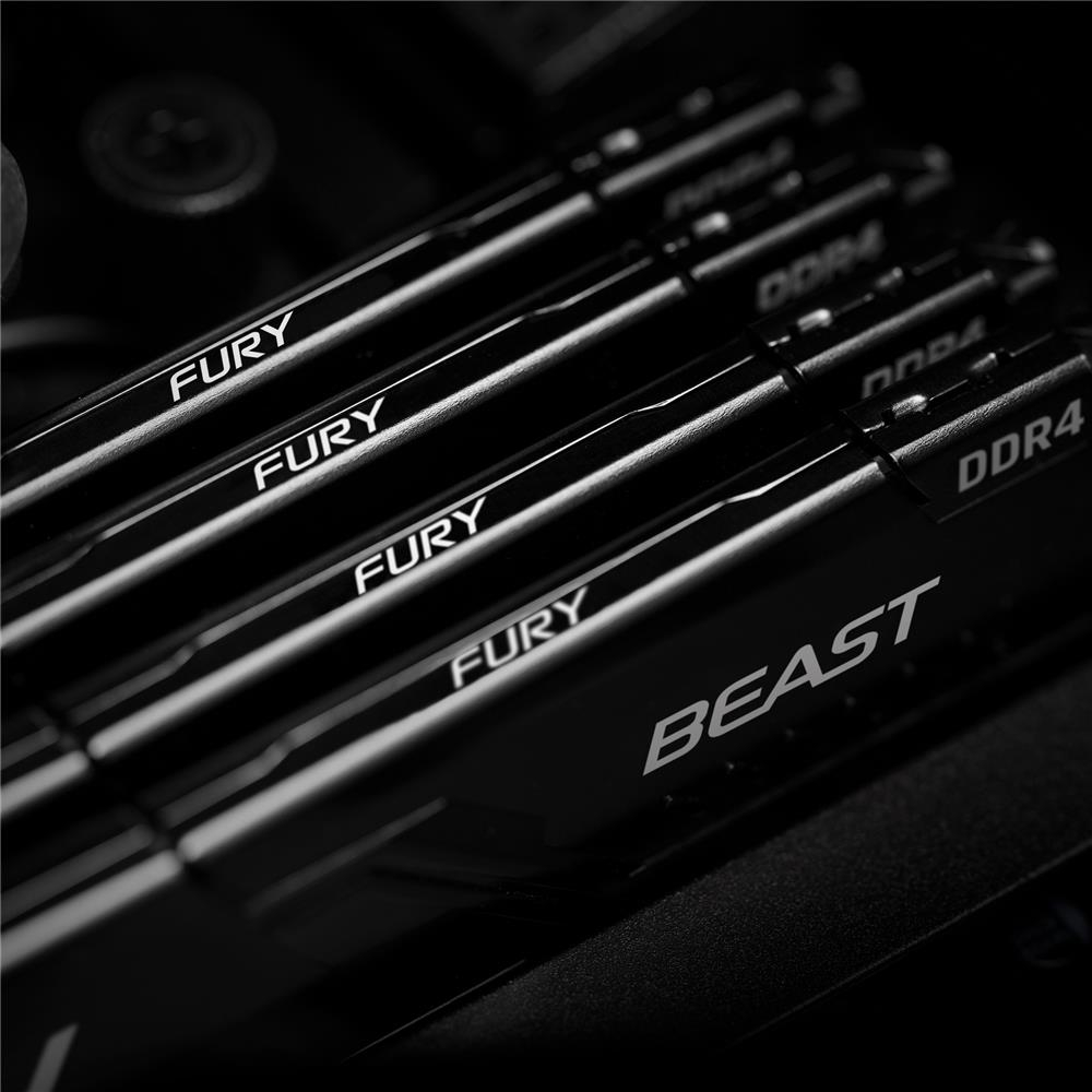 RAM Kingston Fury Beast DDR4 16GB 2x8GB 3600MHZ KF436C17BBK2/16 BLACK