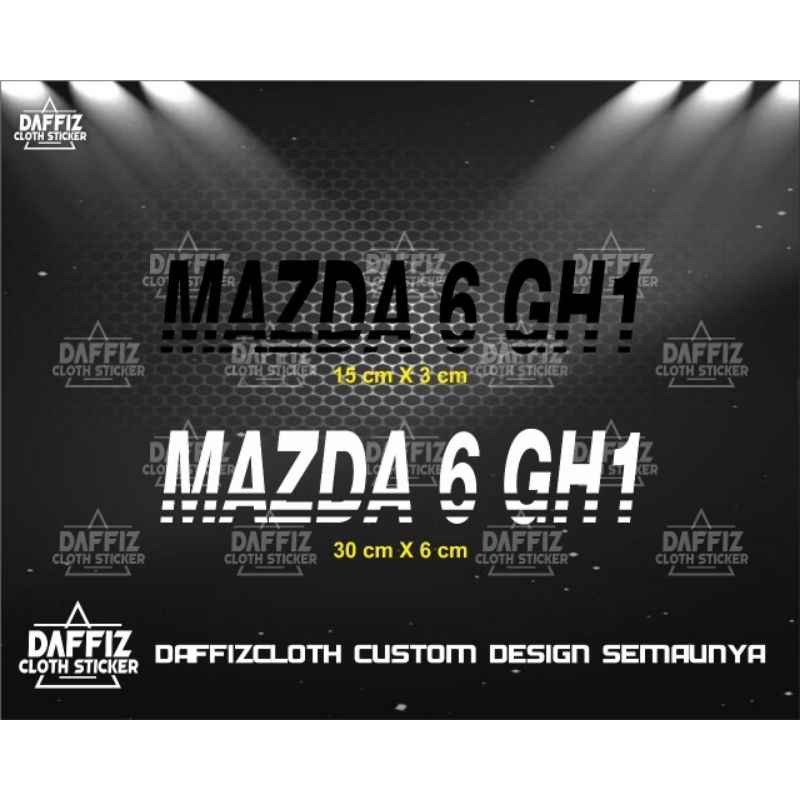 STICKER MAZDA 6 GH1
