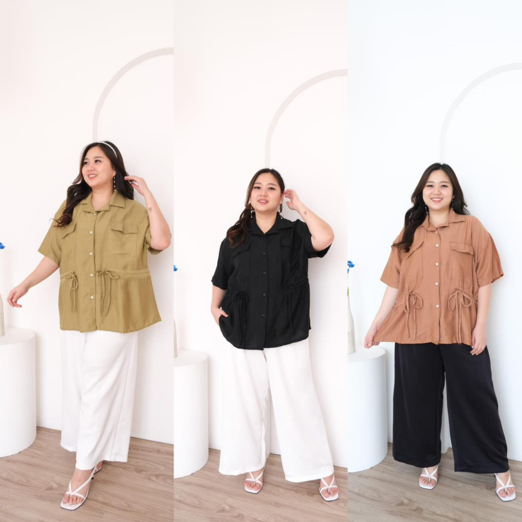 BIGWELL FREYA BLOUSE - BLOUSE WANITA JUMBO - ATASAN WANITA BIGSIZE