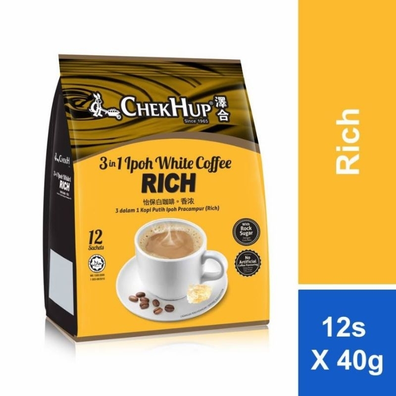 

CHEKHUP 3IN1 IPOH WHITE COFFEE RICH CHEK HUP ISI 12SACHETS