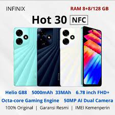 D&P INFINIX HOT 30 NFC RAM 8/128 WHITE
