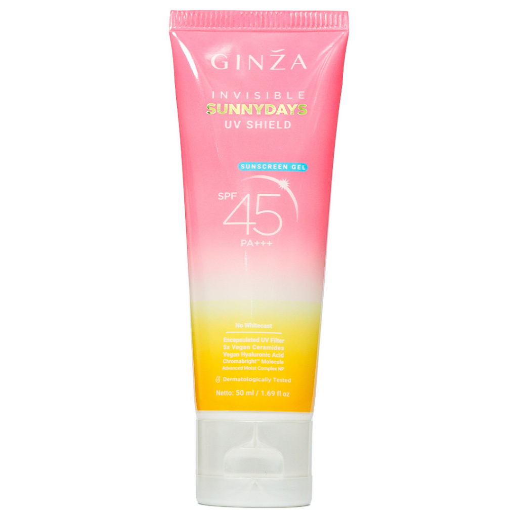 Ginza Invisible SunnyDays UV Shield Sunscreen Gel SPF 45 PA+++