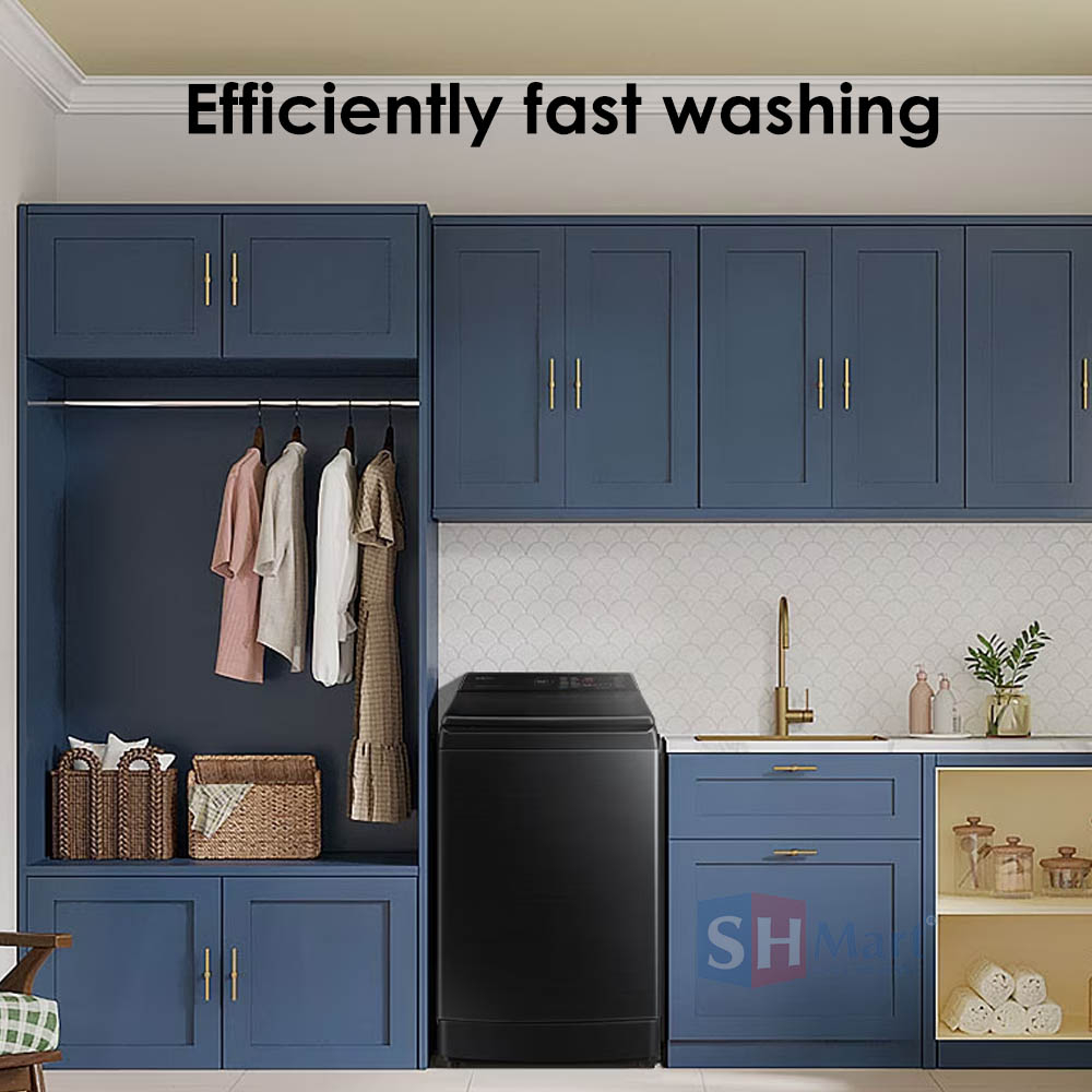 MESIN CUCI 1 TABUNG SAMSUNG 15 KG INVERTER ECOBUBBLE WA15CG5745BYSE / WA15CG GARANSI RESMI