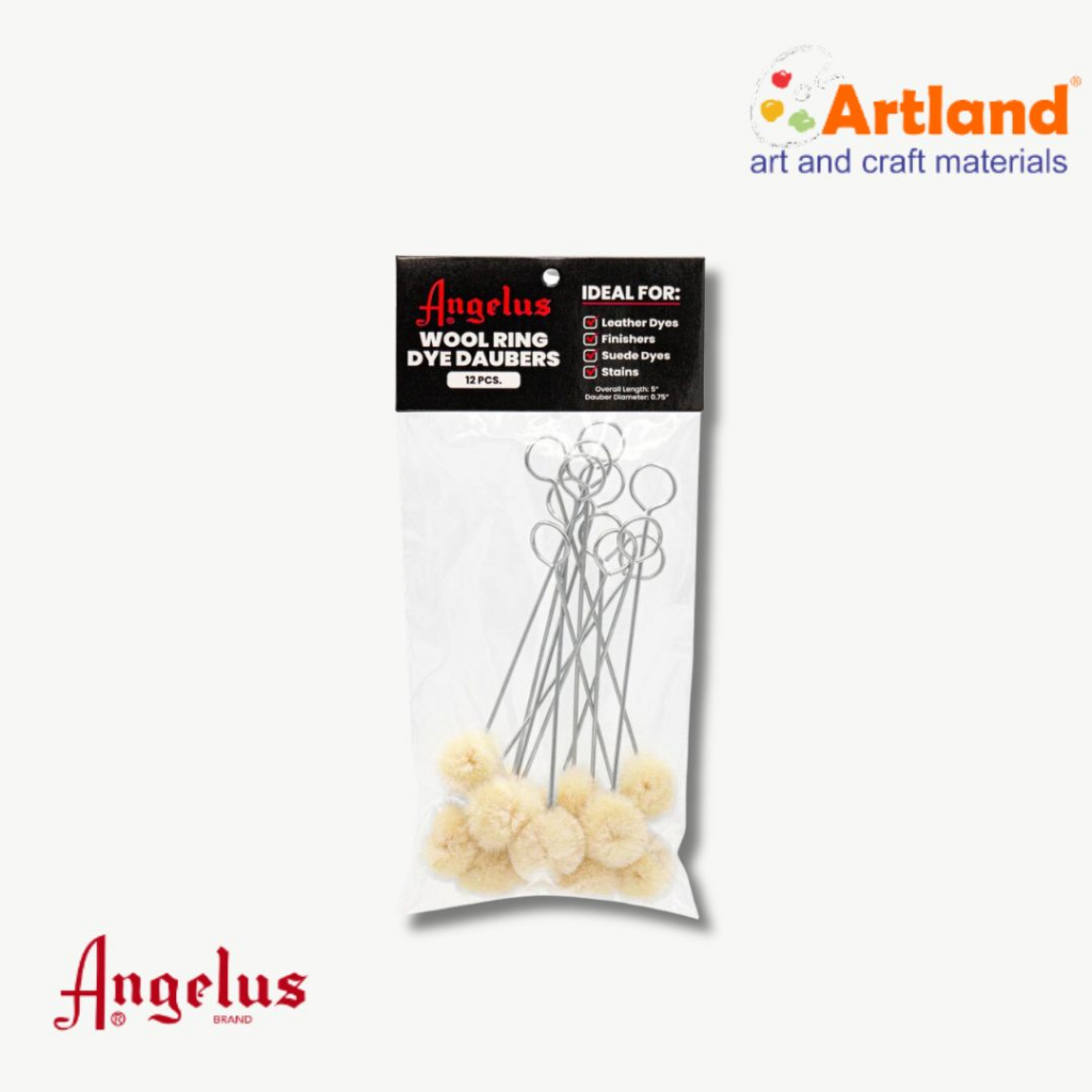 

Angelus 12pcs Wool Ring Dye Doubers // Aplikator Pewarna Kulit, Suede, Canvas Sepatu