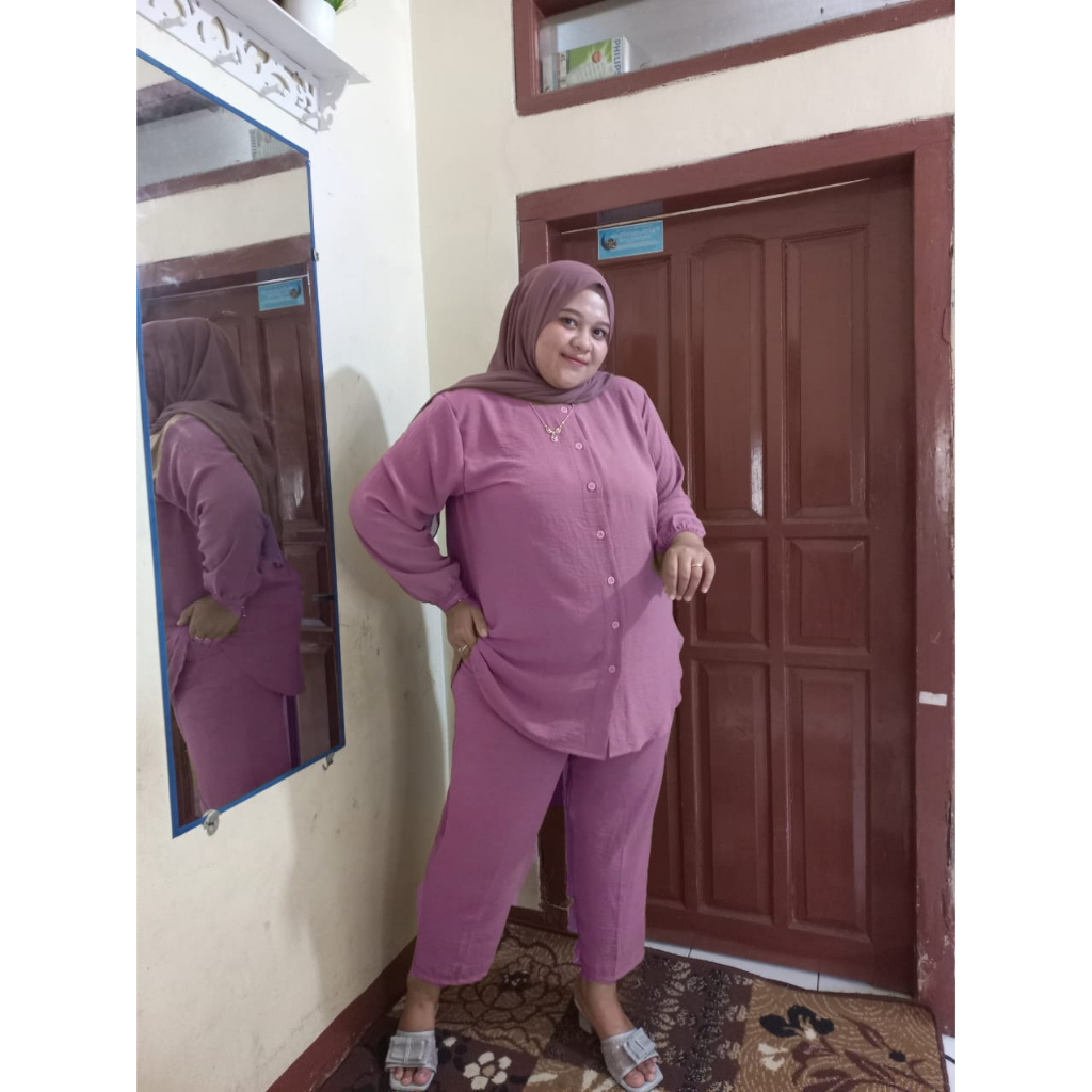 ONE SET JUMBO CRINGKLE TERBARU COCOK UNTUK SANTAI