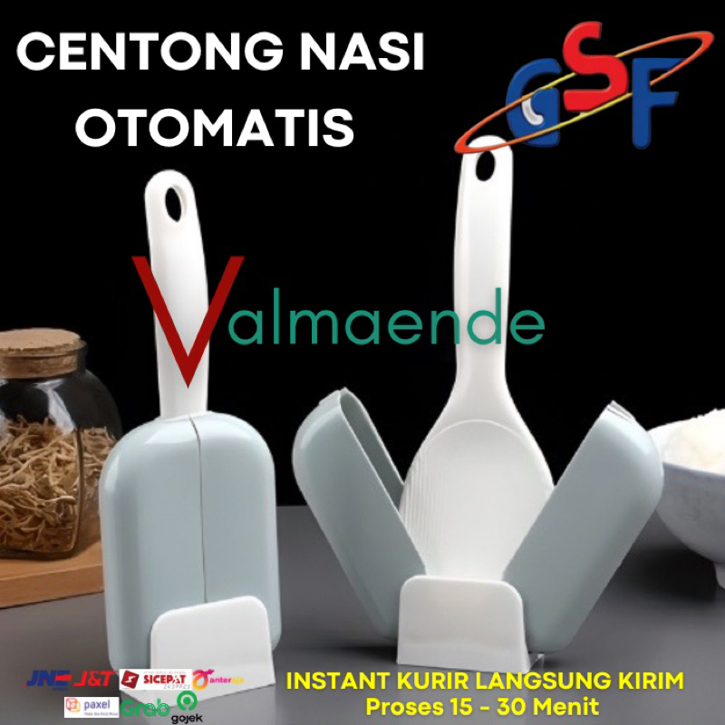 Sendok Nasi Centong Nasi Otomatis Tempat Centong Nasi GSF 129 SERBAGUNA