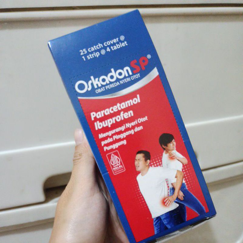 Oskadon SP strip 4 tablet pereda nyeri otot pinggang dan punggung