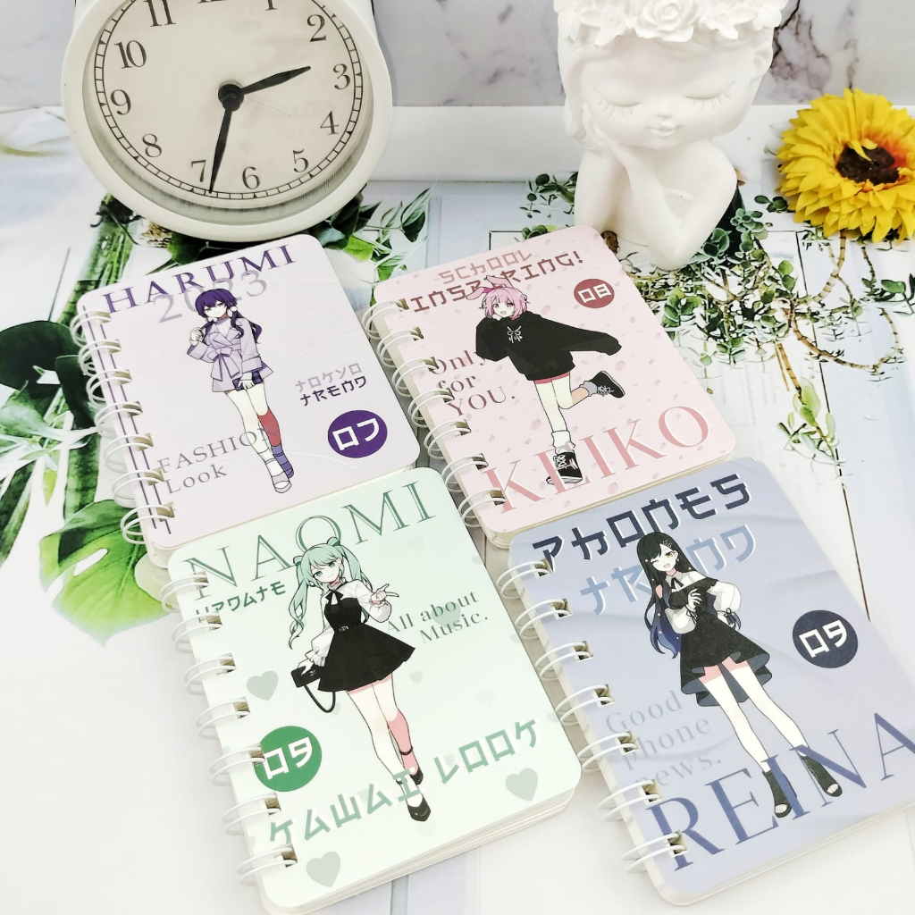 Notebook Buku Diary Spiral Karakter Lucu Unik ukuran A7 isi 80 Halaman / Buku Tulis Spiral Kertas Bergaris Ready banyak pilihan Motif Alat Tulis Sekolah Anak Terlengkap Kualitas Terbaik bisa COD