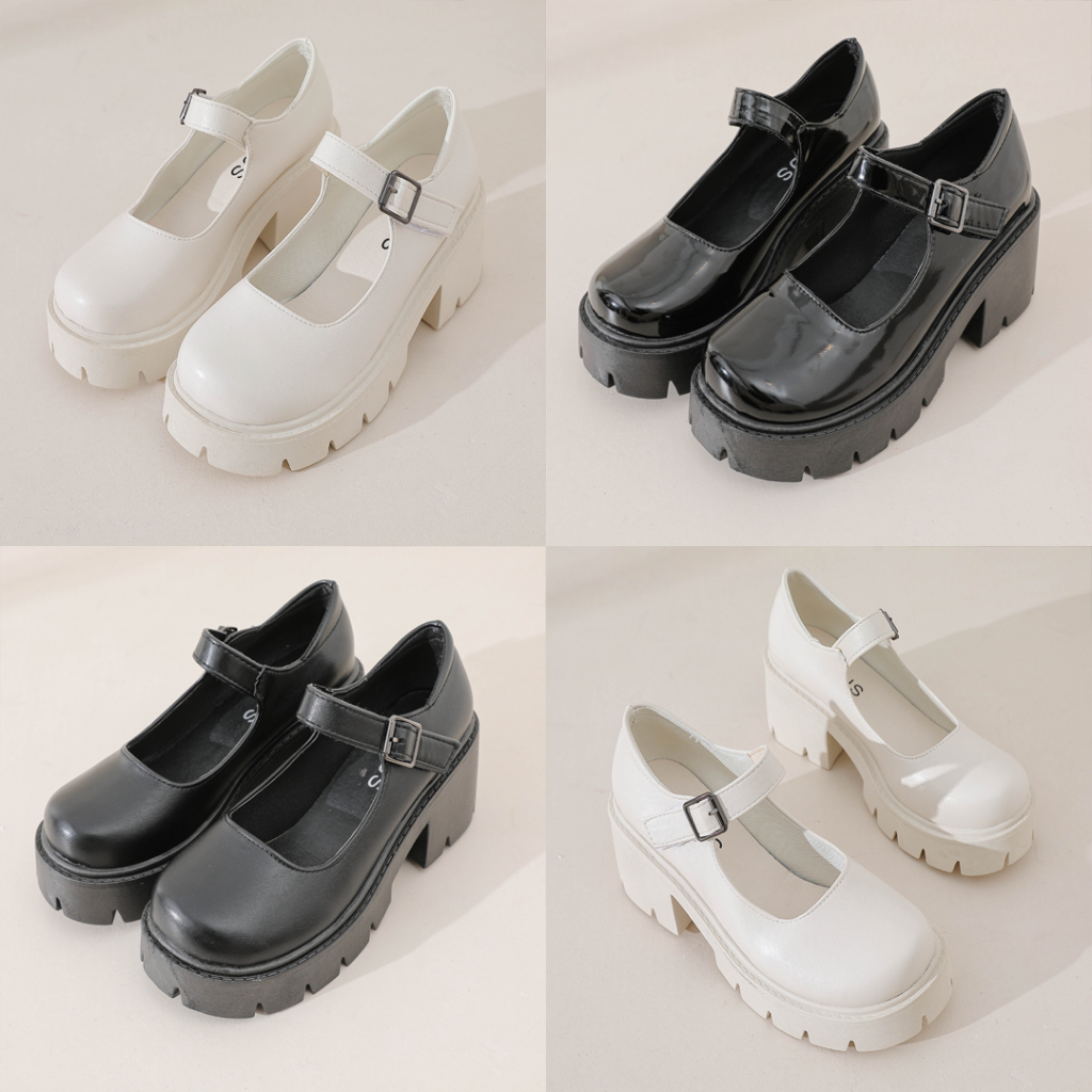 FREE KOTAK SEPATU!!! SALE!!! SEPATU WANITA HIGH MARY BOOTH PREMIUM - 005