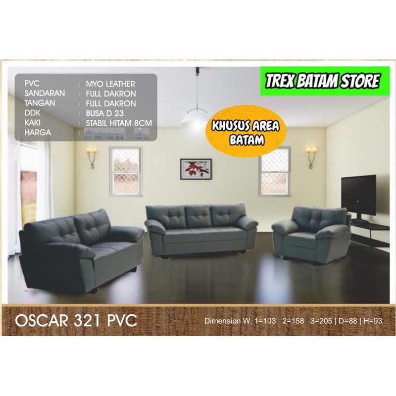 SOFA OSCAR 321 PVC [BATAM]