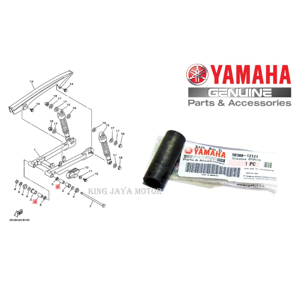 BOSH BOS ARM F1ZR FIZR ORIGINAL YAMAHA YGP 90380-12121