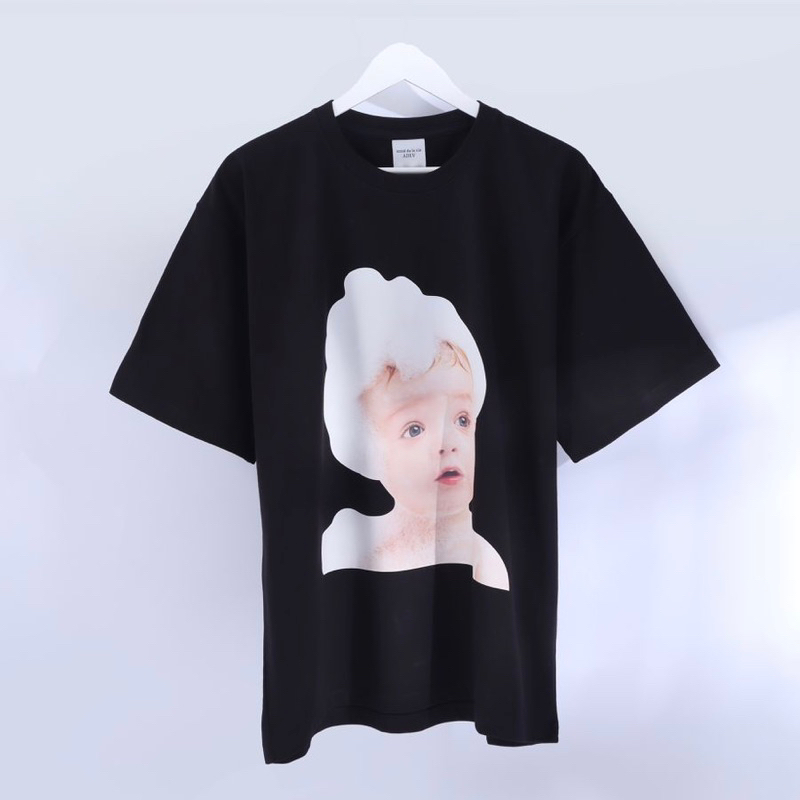 Adlv . Baby Foam Black Tee