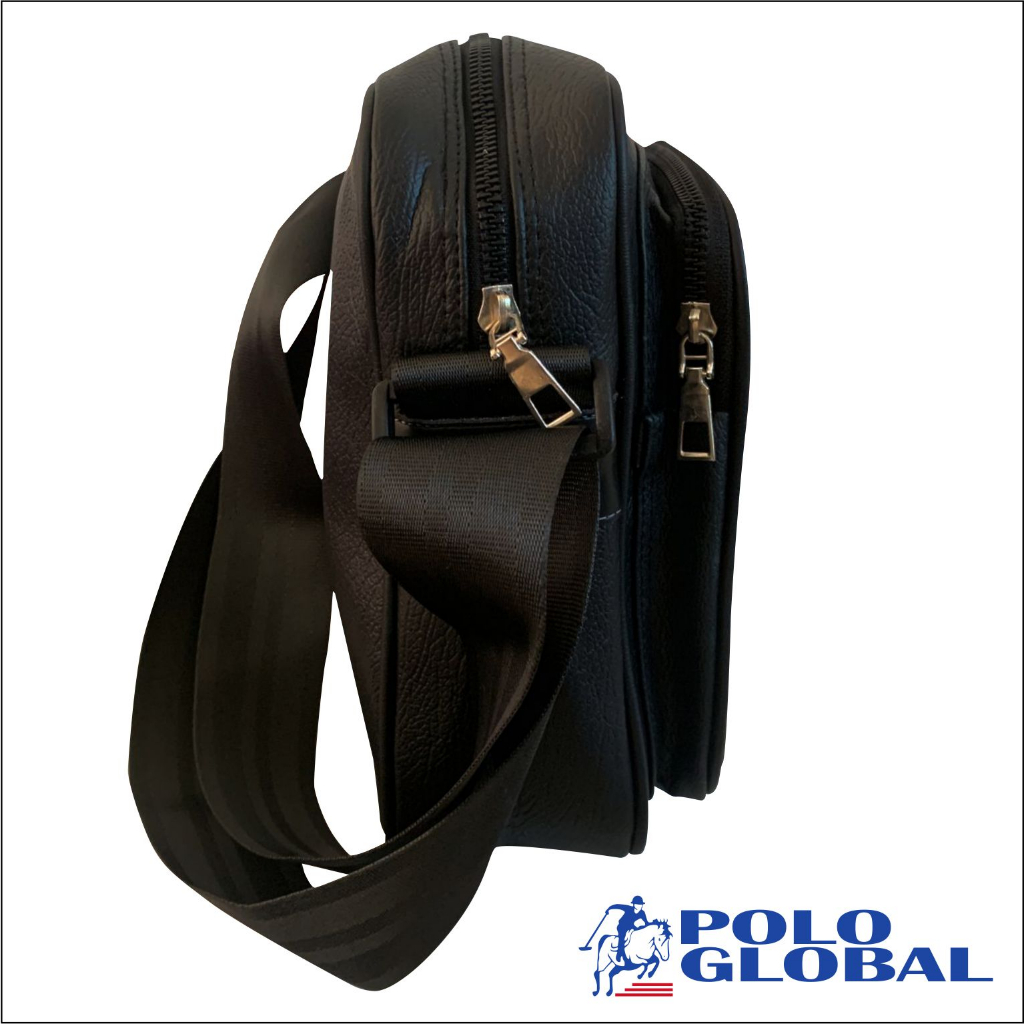 Polo Global 9883 - Tas Selempang Pria Original Tas Slempang Trendy Ukuran 10 Inch - Art 9883