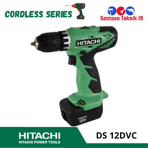 Hitachi Cordless Drill Keyless 12 Volt DS 12DVC Mesin Bor Baterai