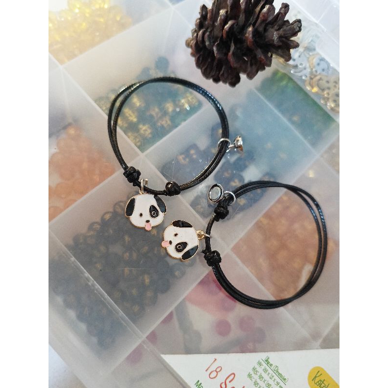 GELANG COUPLE MAGNET LIONTIN ANJING