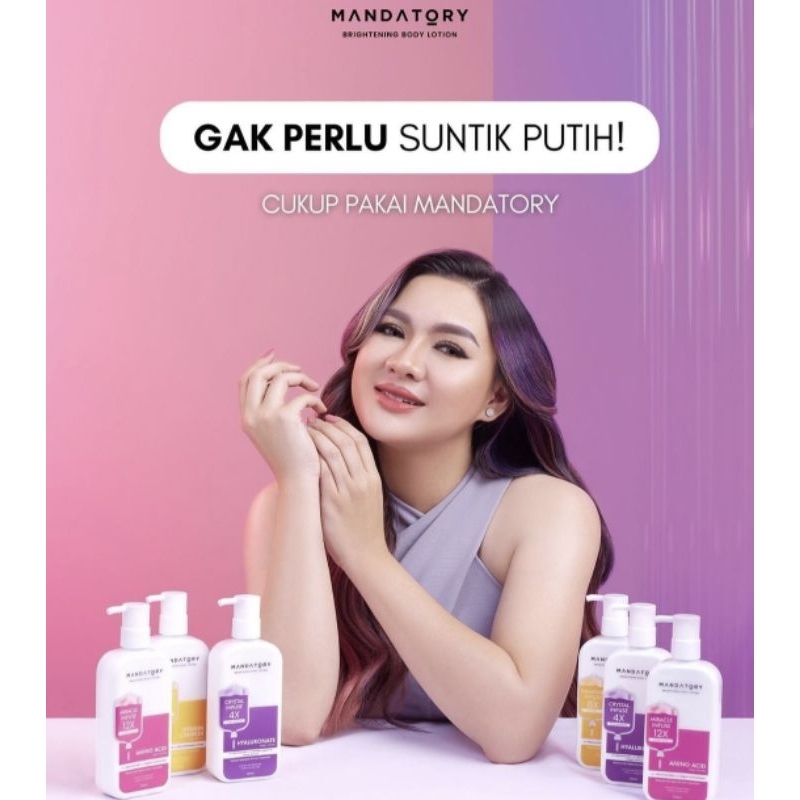 Mandatory body lotion brightening 250ml mencerahkan dan menghaluskan