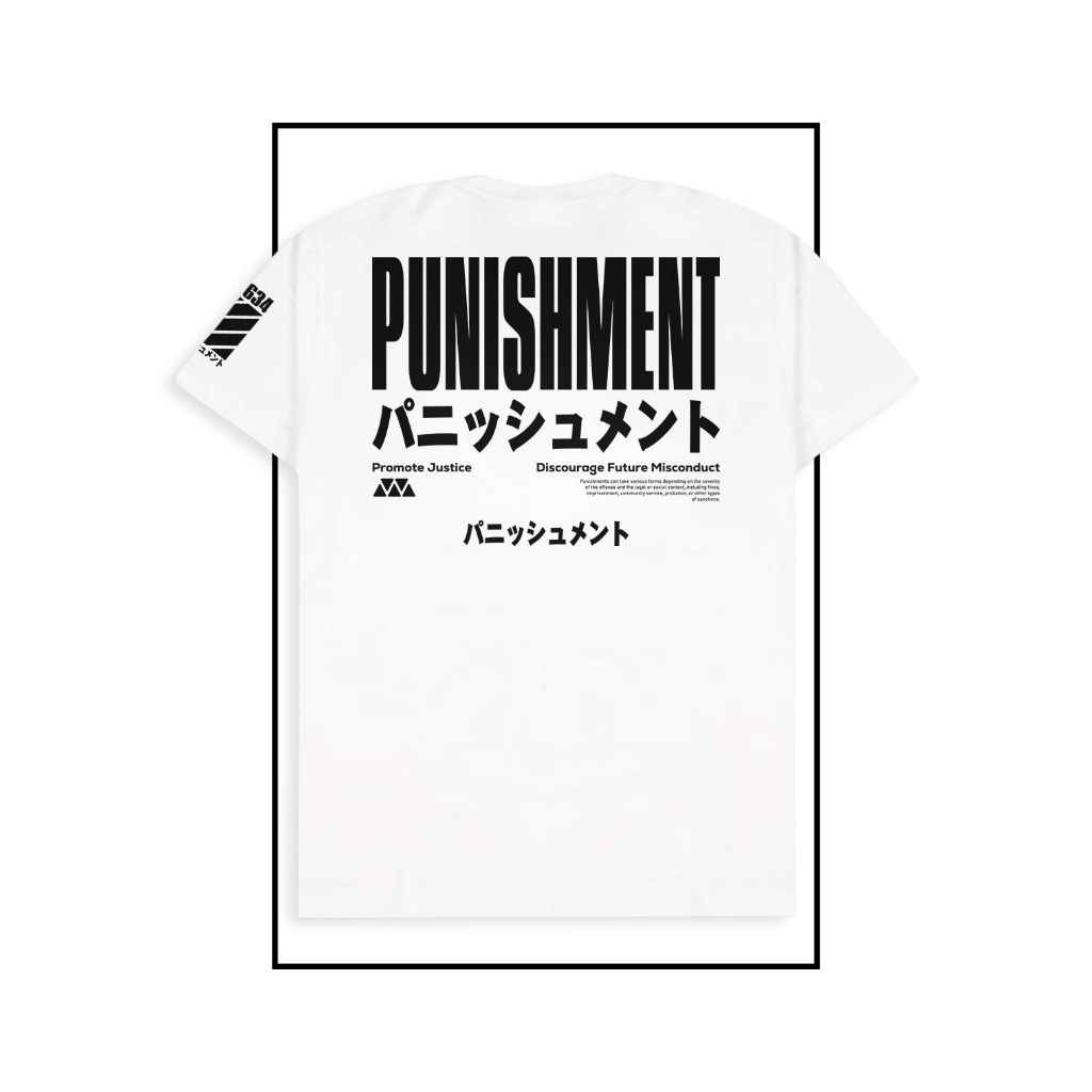 Tshirt Punisment White Matt Cotton Combed