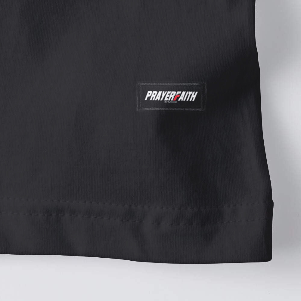 Tshirt Pria Horizon Black Matt Cotton Combed