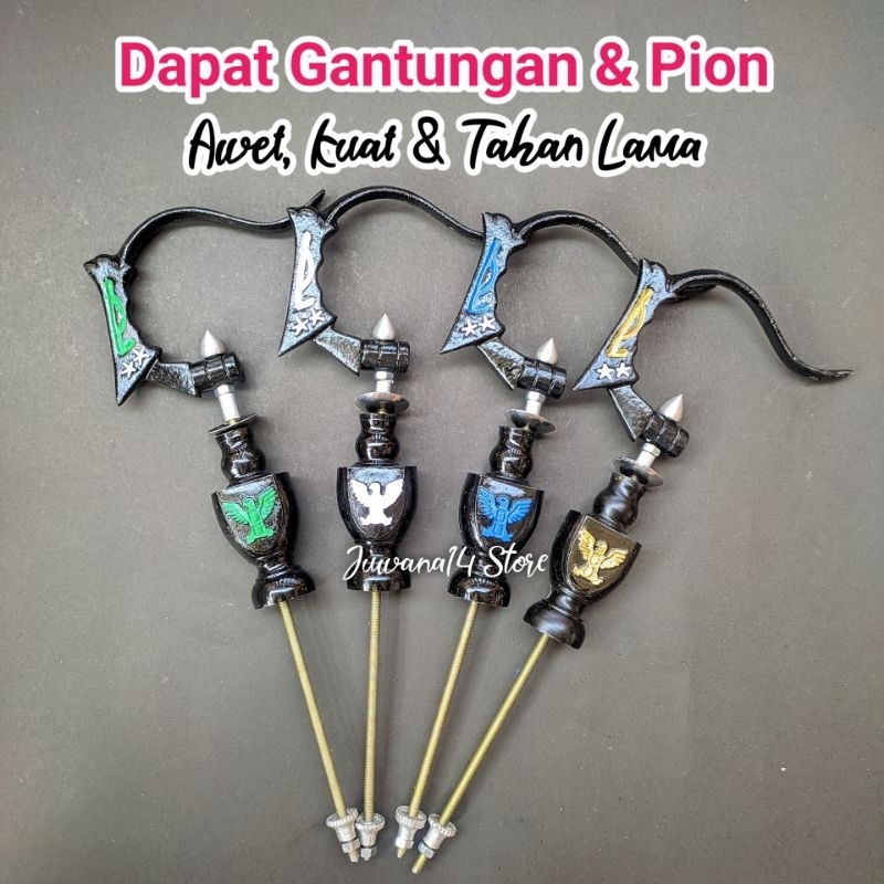 Gantungan Sangkar Burung Murai 31cm plus pion - Kandang Gantungan Sangkar Kotak Sangkar Burung Kecil