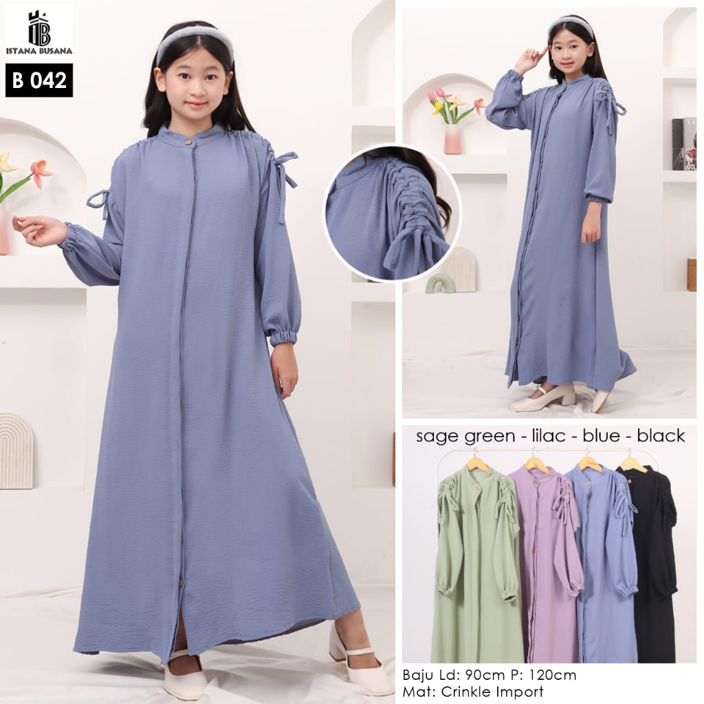 Gamis Angela Kids Gamis Anak Tanggung Gamis Polos Anak Tanggung Dress Anak Tanggung Bisa COD