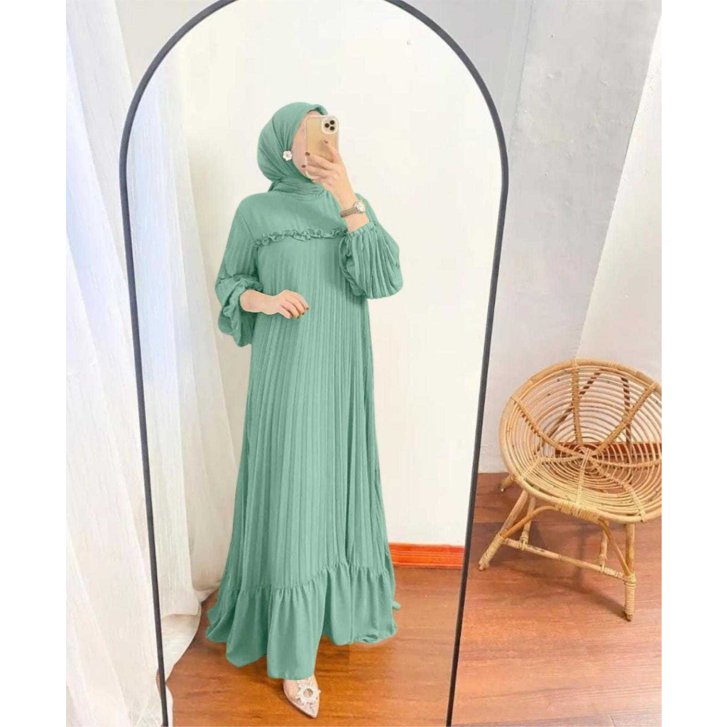 O2 Fashion / Nazwa prisket maxi gamis prisket model terbaru cantik dan nyaman di pakai