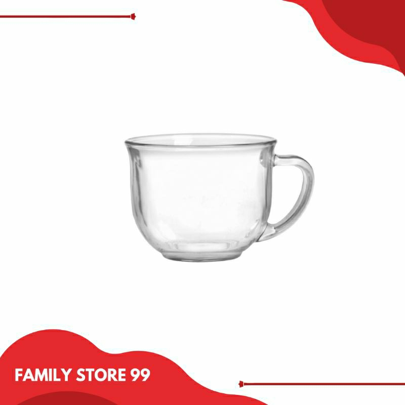 Mug Kaca Besar/Mug Bubur Sereal Kaca Jumbo/Gelas Mug Sup 500ml