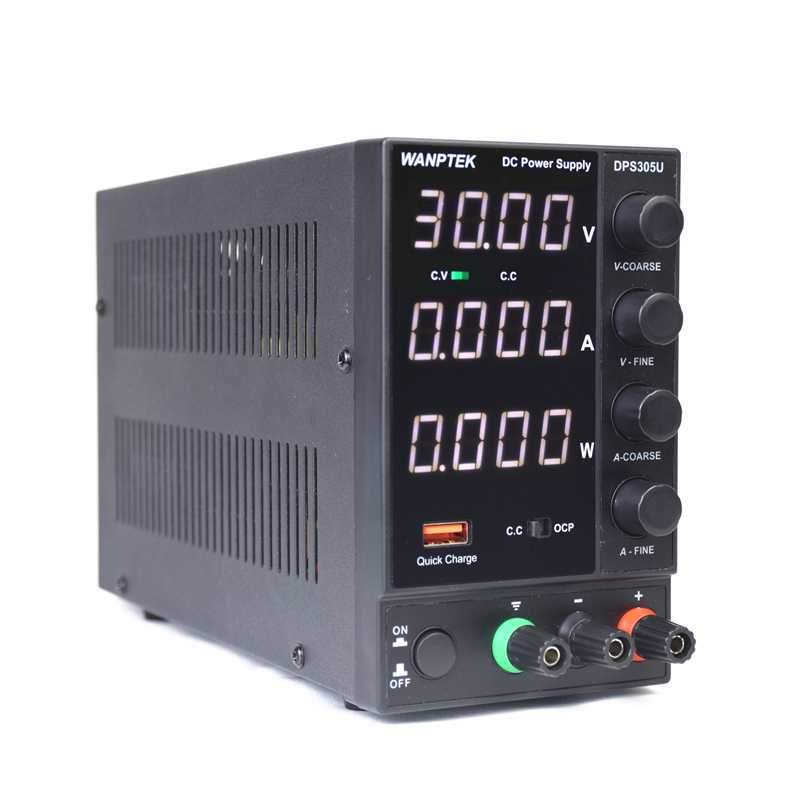 WANPTEK Adjustable Power Supply DC Regulated Digital Voltage 30 V 5 A - DPS305U