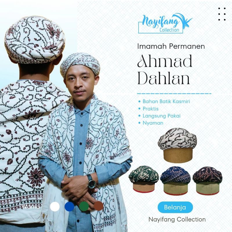 IMAMAH PERMANEN imamah KH Ahmad Dahlan batik