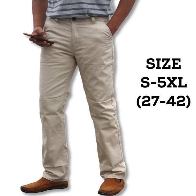 Celana Chino Panjang Pria Standar  28-50 Original Gheto Bayar ditempat (COD)
