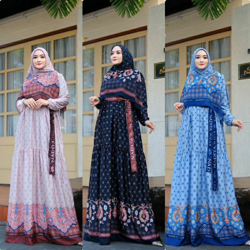 gamis naura set syari by nadiya hijab