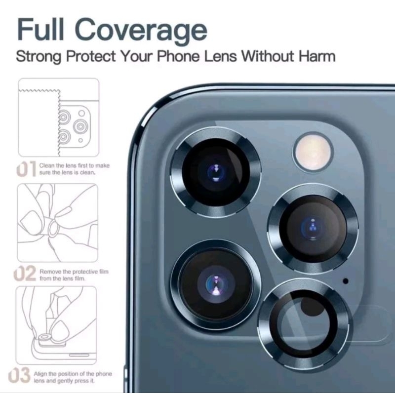 ( 1 Set ) Ring Camera Lens Protector IPhone 11 / 11Pro / 11ProMax / 12 / 12Pro / 12ProMax / 12Mini / 13 / 13Pro / 13ProMax / 13Mini / 14 / 14Pro / 14Plus / 14ProMax