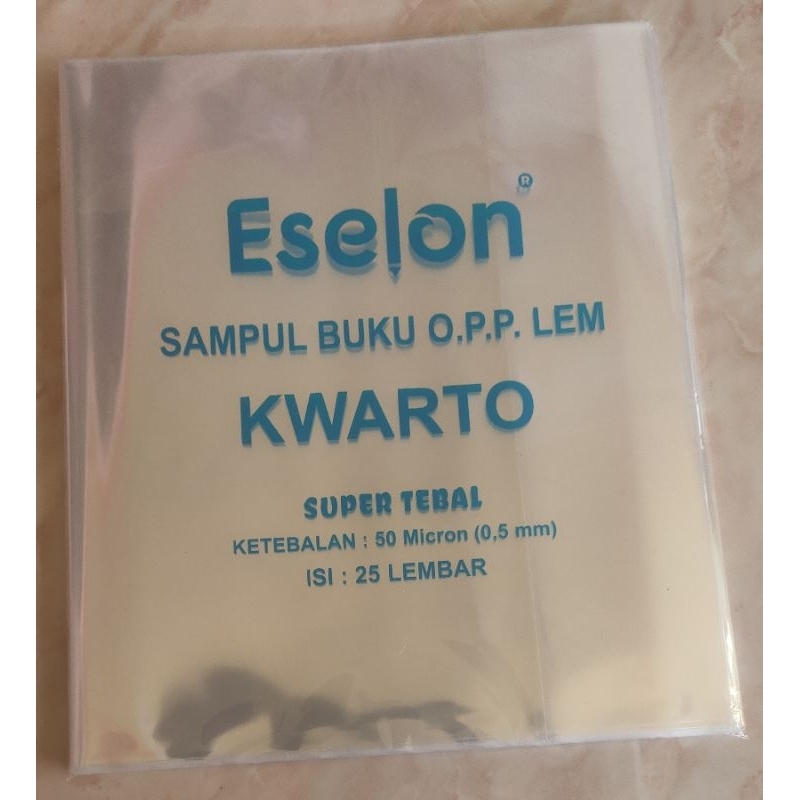 Sampul plastik lem kuarto super tebal 50 micron isi 25pcs