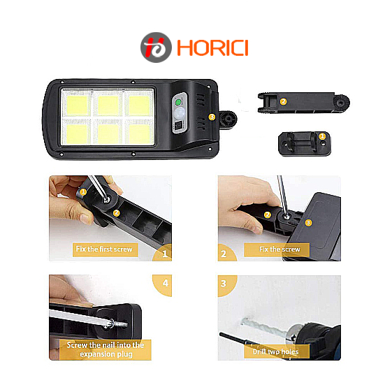 5PCS Lampu Solar Sensor Gerak Horici 120 Watt Lampu Tenaga Surya Outdoor IP65