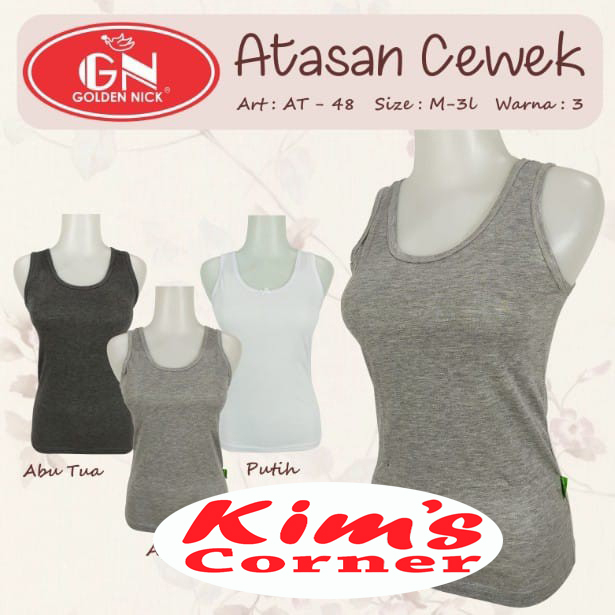 SINGLET GOLDEN NICK SINGLET WANITA GOLDEN NICK at48 6PCS