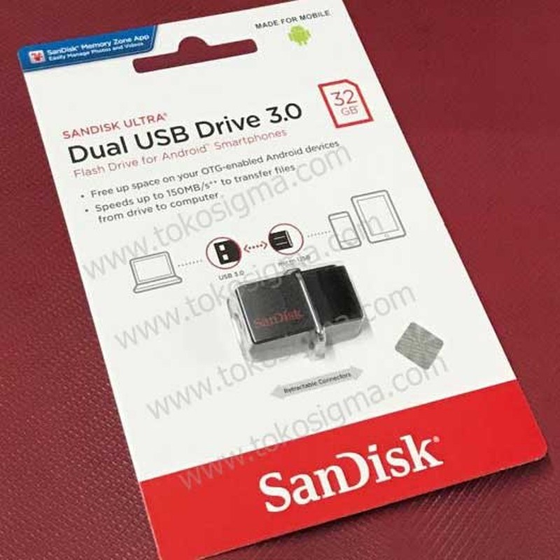 SanDisk Ultra Dual USB3.0 Drive - 32GB