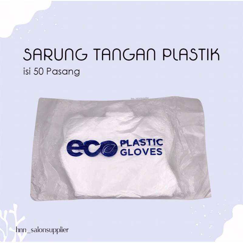 Sarung Tangan Disposable Plastik Sekali Pakai isi 50pasang