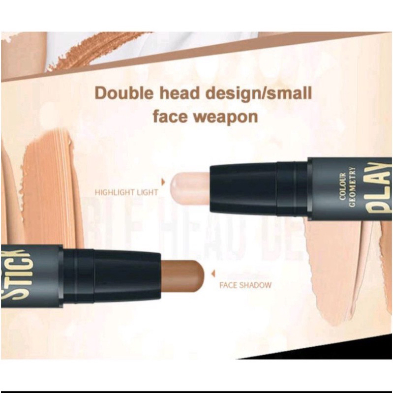 LAMEILA colour geometry face stick contour duo concealer stick 1002