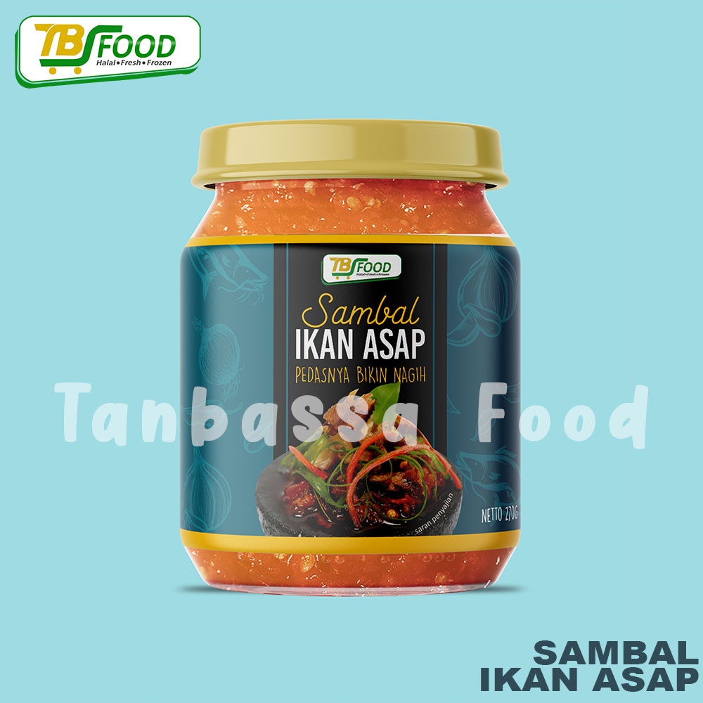 Sambal Ikan Asap /Sambel Bawang Goreng TBS Food 270gr / Petai Pete, Rempah Ijo Hejo, Baby Cumi Asin, Ikan Asap, Udang, Teri / Uleg Pedas Gurih Murah Pedes Enak Cakalang Roa Tuna Geprek Jambal Djui Ebi Jengkol Rawit Terasi Eat Djui Bu Rudy Mr Crispy Bawang