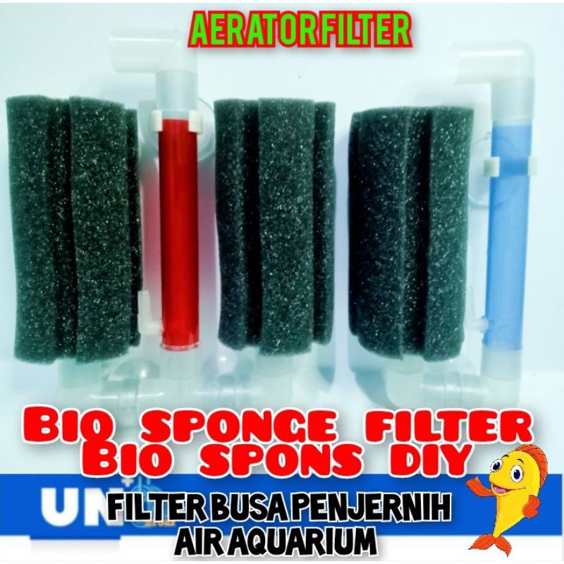 BIO SPONGE FILTER / SPONS FOAM FILTER MEDIA PENJERNIH AIR AQUARIUM MURAH