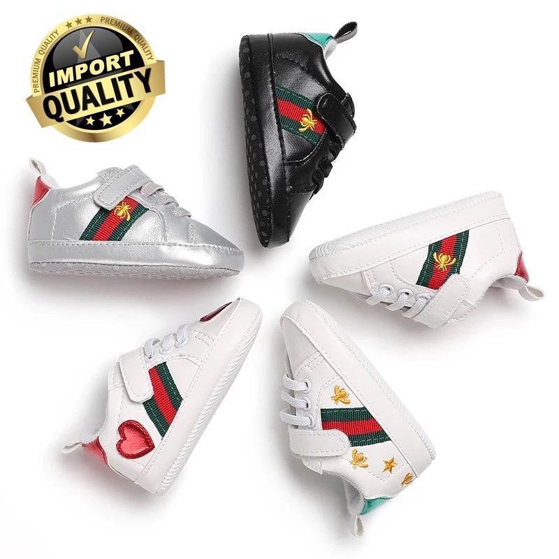 Sepatu Bayi Premium Import Sepatu Prewalker Bayi fashion motif Gucci Sepatu Anak lucu Sepatu Bayi us