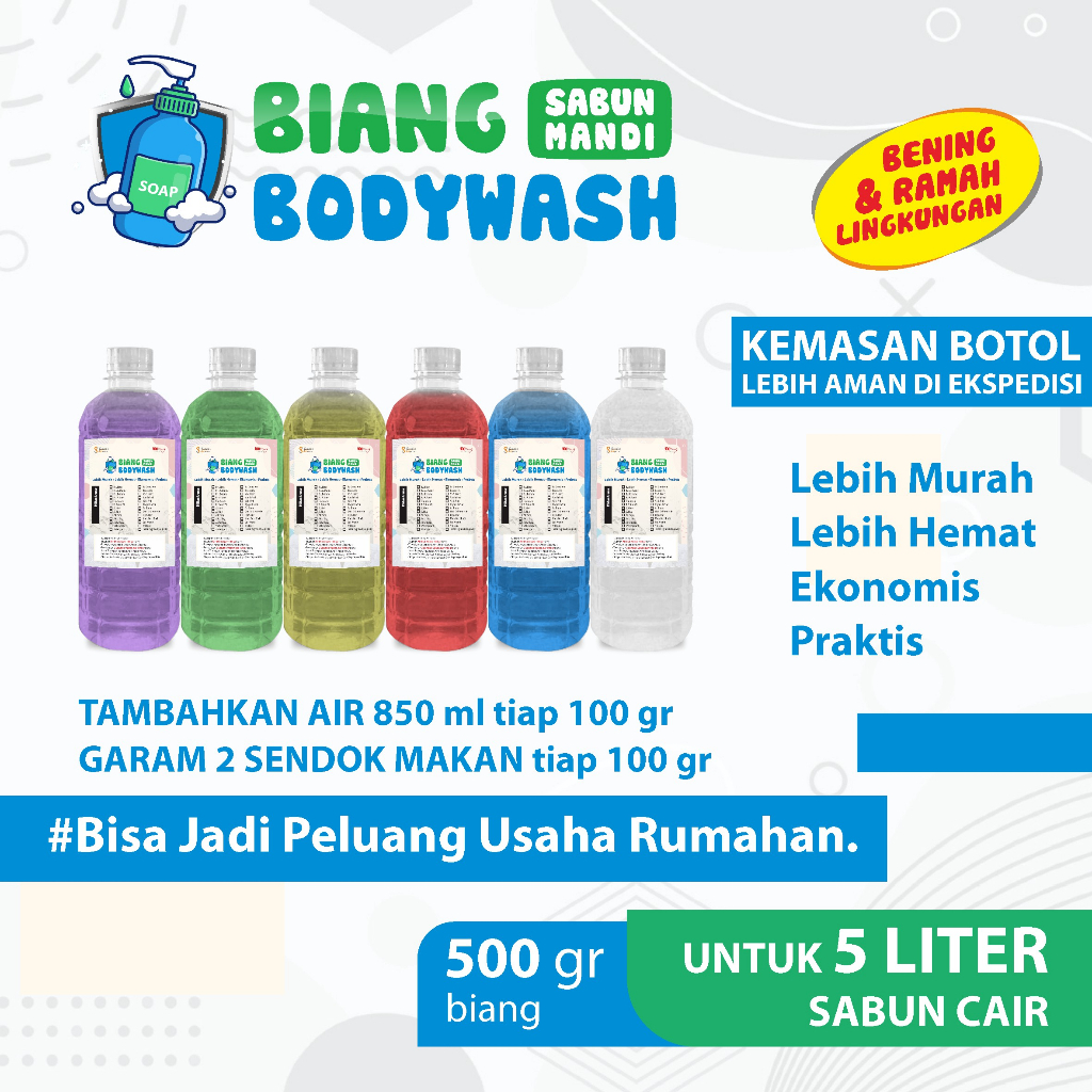 Biang Bibit  Sabun Mandi Aroma Wangi Segar Tahan Lama Kemasan 500 GRAM