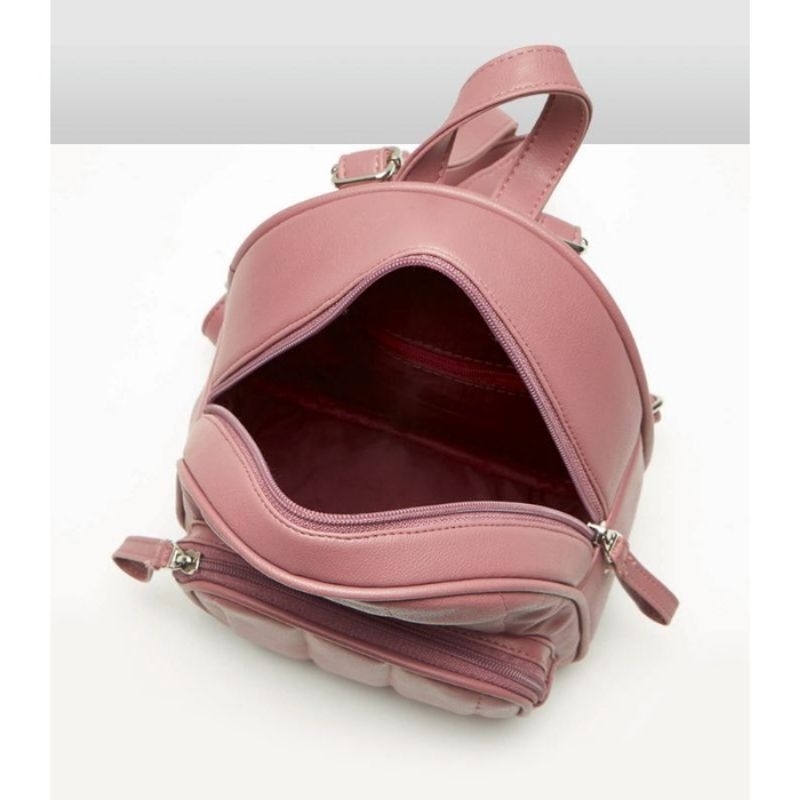 TAS PUFFY BACKPACK DARK PINK RANSEL BRUNBRUN BY SOPHIE MARTIN