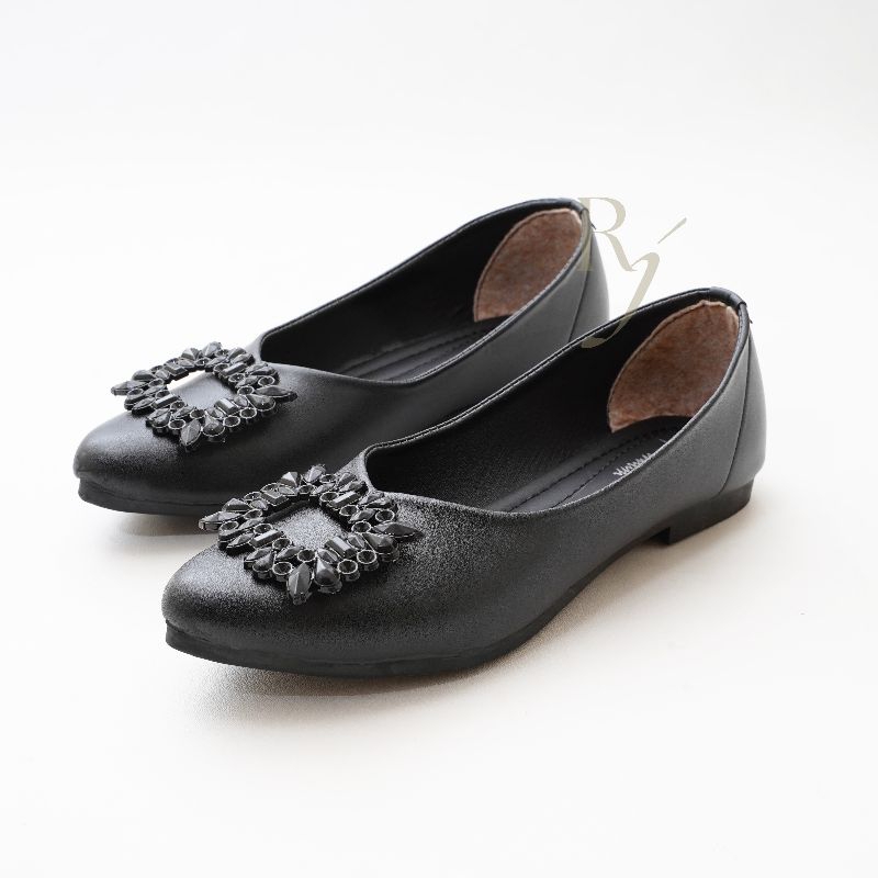 CAPHARNAUM [GBR 701] Flats Shoes Sepatu Hitam Terbaru Wanita Women Shoes